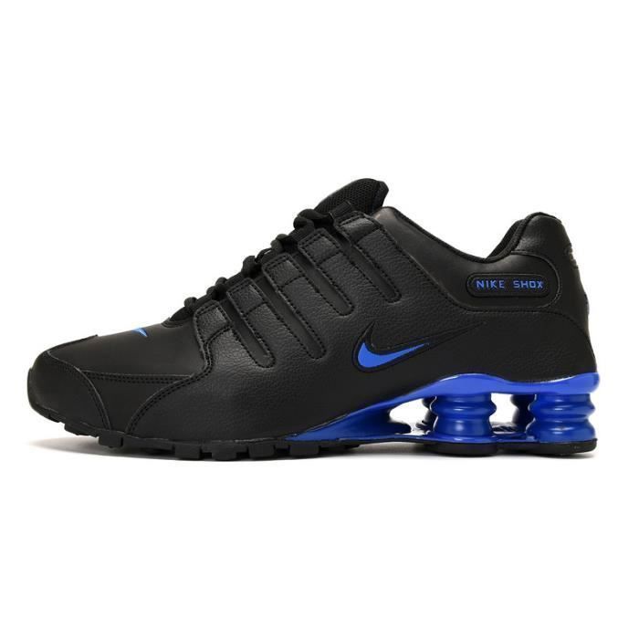 Nike SHox NZ Non Slip Low Top Running Shoes black blue Black blue Cdiscount Chaussures