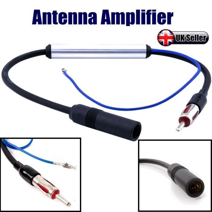 NEUFU Antenne Booster Amplifiée Amplificateur 12-24V Voiture Auto Radio FM  AM - Achat / Vente antenne auto-moto Antenne Booster Amplifiée - Cdiscount