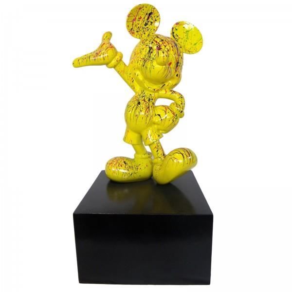 Statue Mickey en résine noir 80 cm