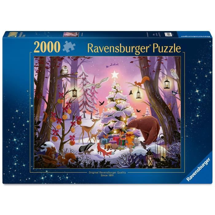 Puzzle 2000 pièces : de Noël enchantée Ravensburger France - vue 4