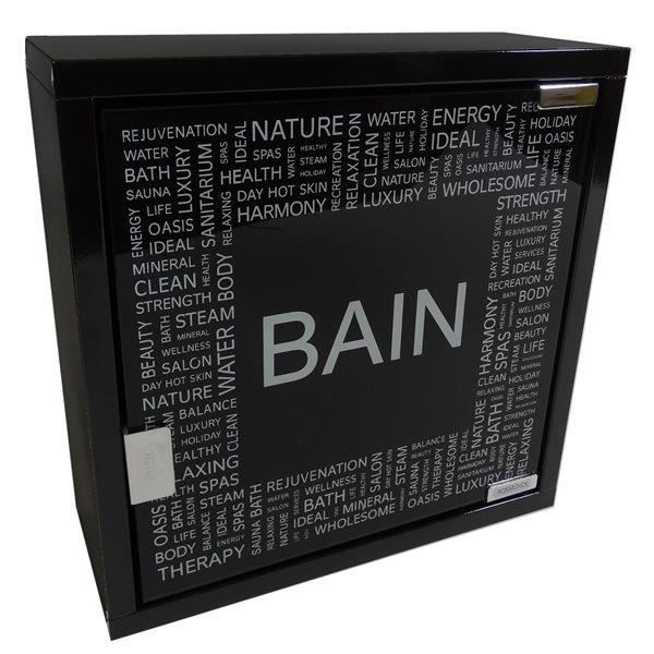 Armoire De Salle De Bain Meuble De Toilette Rossignol 30 X 30 X 12 Cm 1 Etagere Achat Vente Colonne Armoire Sdb Armoire De Salle De Bain Me Cdiscount