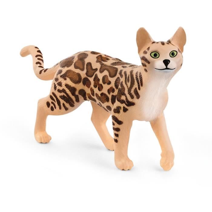 Figurine - SCHLEICH - Chat bengal - Farm World - Pour enfant de 3 ans et plus - Multicolore