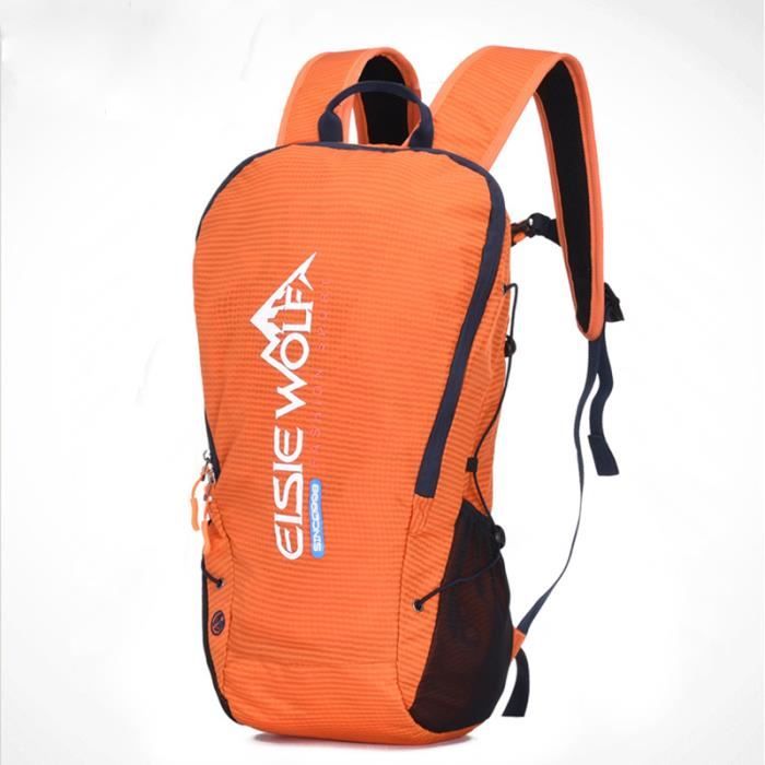 SHARPHY Sac à dos extérieur sport femme sac de randonnée décontractée sacs à dos rando voyage courir cyclisme vélo orange 18L
