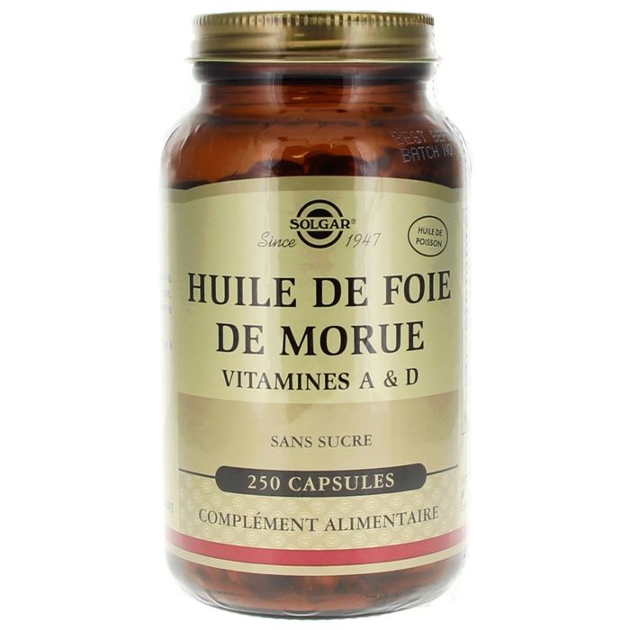 Huile de Foie de Morue - 250 gélules - Cdiscount Au quotidien