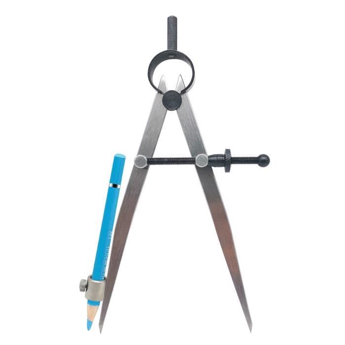 ZLKSKER Boussole Professionnelle En Cuir 10,2 Cm - Précision Pour Travail Du Bois Et Métal