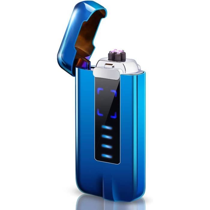 Briquet Électronique Arc NAOLIU Rechargeable USB - Anti-Vent Avec Affichage LED
