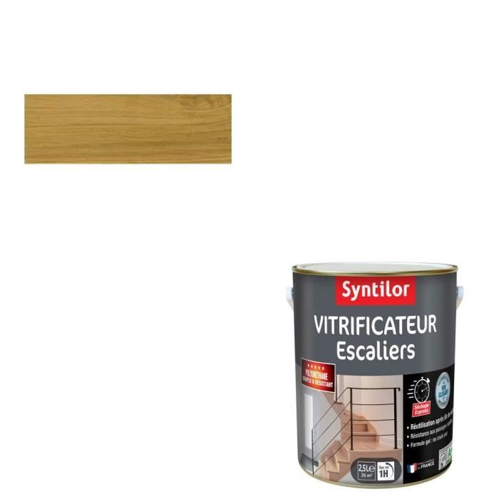 Syntilor Vitrificateur Escaliers Chene Satine 2 5l Achat Vente Traitement Sols Bois Syntilor Vitrificateur Cdiscount