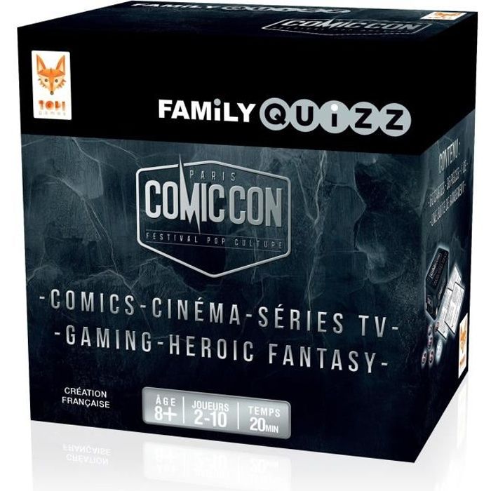 Topi Games Familly Quizz Comiccon Jeux De Societe Achat Vente Jeu Societe Plateau Cdiscount