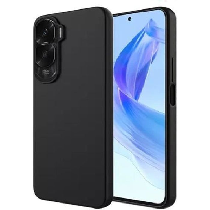 Coque Silicone Fine + Film écran Pour Honor 400 Lite 5G - Noir - Marque Htdmobiles - Neuf