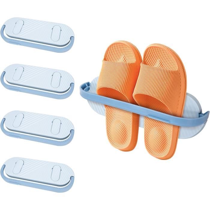 économiseur D'espace Organisateur Chaussures Suspendu PSPIKXEG - 6 Poches Profondes - Pour Porte - Gris Shoe Rack Wall