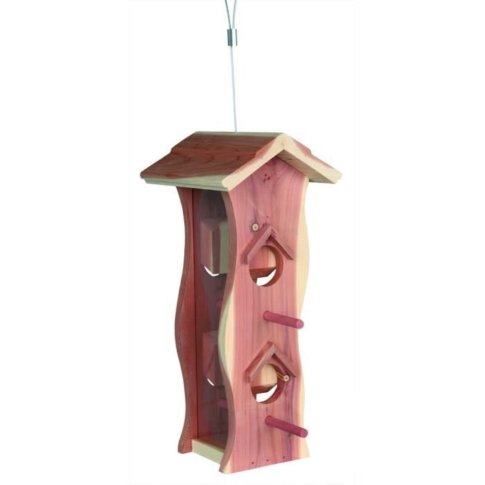 Natura Distributeur, Bois De Cèdre, 12 × 29 × 14 Cm, Naturel - Mon Animalerie