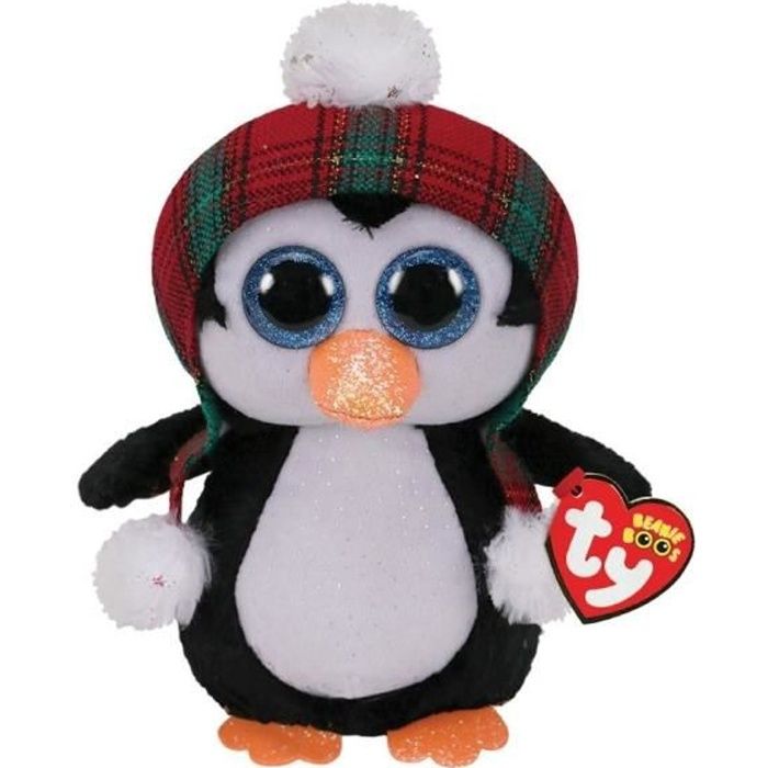 Peluche TY Beanie Boos Pingouin de No l 15cm Cdiscount