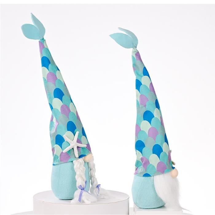 ZJCHAO Poupée Gnome Peluche Gnome Poupée Sans Visage Rond Haut Chapeau