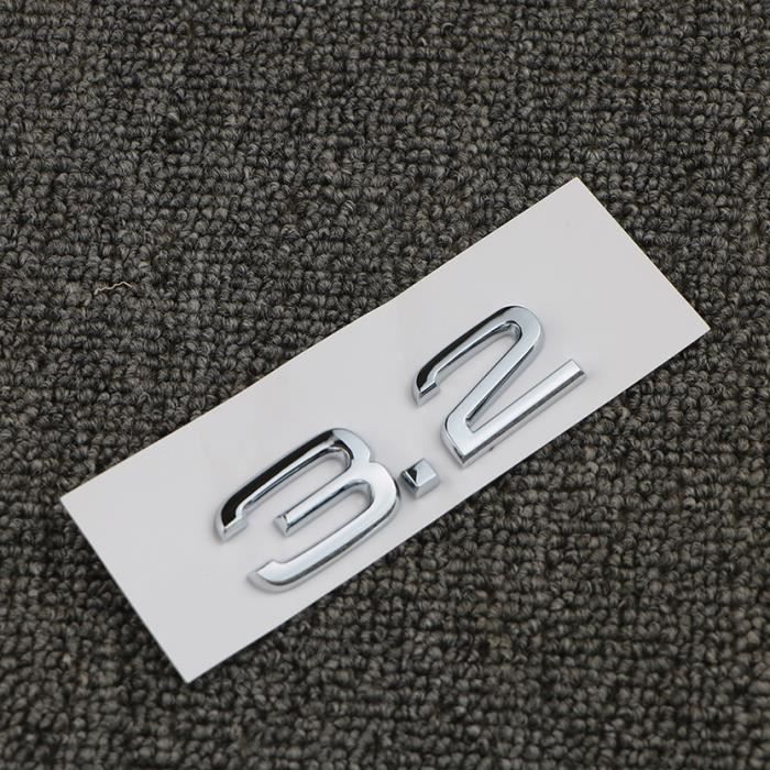 3.2 Badge Autocollant de Voiture Pour Audi