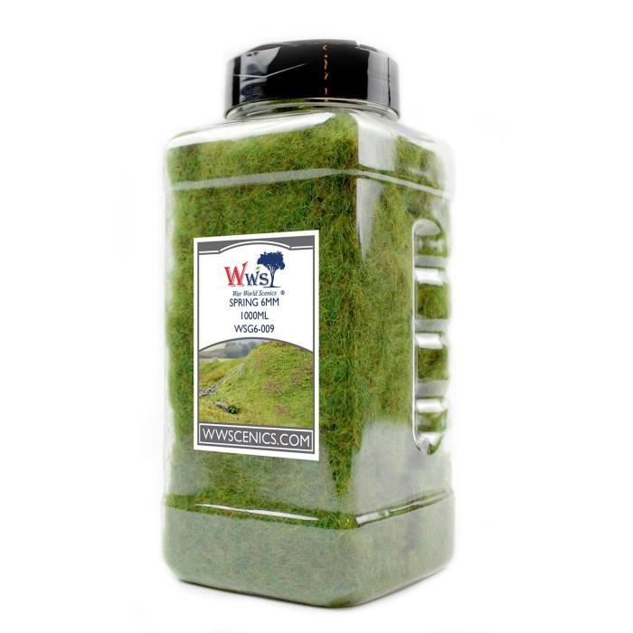 Herbe Statique Morte 4 Mm Pour Maquettes - 100 G, Fibres Nylon, Réalisme Paysage Miniature Train Wargaming