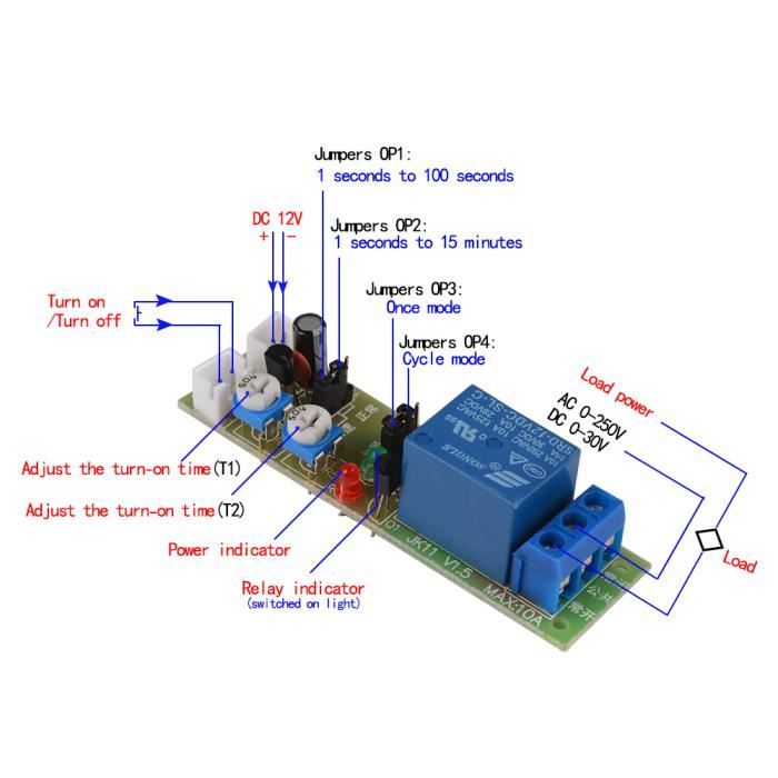 bleu et noir 12V 1 canal Interface Module Carte relais /à faible niveau de d/éclenchement Optocoupleur pour Arduino SCM PLC Smart Home Switch t/él/écommande