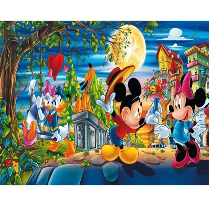 Yeesam Art Peinture De Diamant 5d Mickey Copains Disney Diy