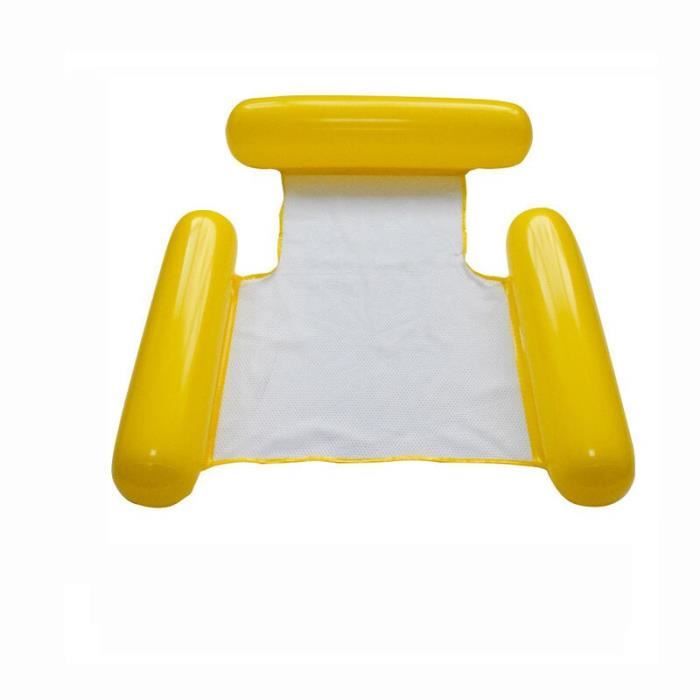 Hamac flottant gonflable - Matelas à eau 160x90cm - Détente piscine lac plage - Jusqu'à 120kg - PVC polyester robuste avec oreiller intégré - high-tech et tendances