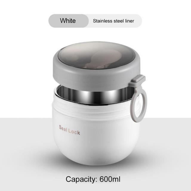 Boîte Repas Isotherme En Acier Inoxydable 304 - Rond Avec Sac 860392