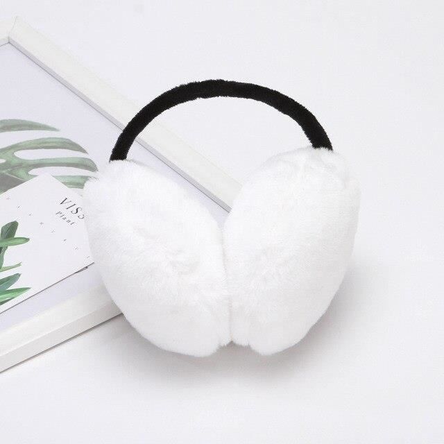 Cache-oreilles En Perles Et Fausse Fourrure Pour Femmes - Blanc - Chauffant Et élégant Pour L'hiver - 10