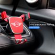 C-Rouge - Support de téléphone portable de voiture pour MINI Cooper, Clip d'aération, Support de montage, 1PC-1