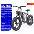 Vélo électrique XINGJI X20 - 20" Fat Bike - Moteur 2000W - Batterie 48V 30AH - Noir-1