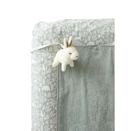 Tapis à Langer Avec Toise Et Rebords - Blanc, Pratique Pour Suivre La Croissance De Bébé