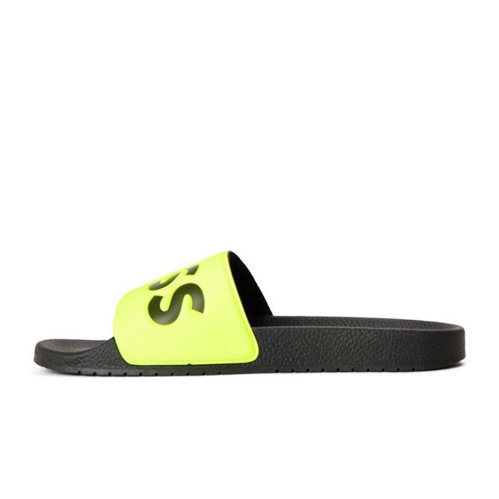 Slid Claquette BOSS Aryeh Slid NPVLG Homme Jaune – Style audacieux et ...