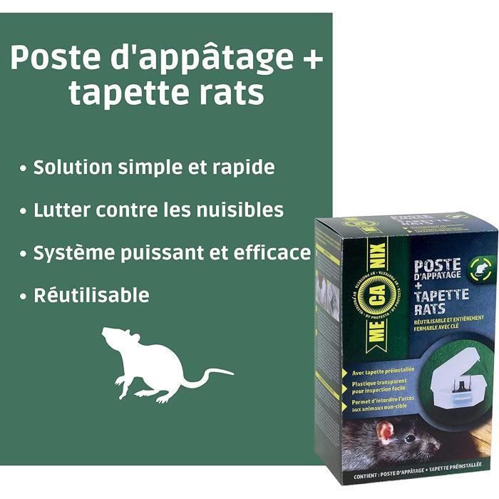 Piège à rat sécurisé transparent