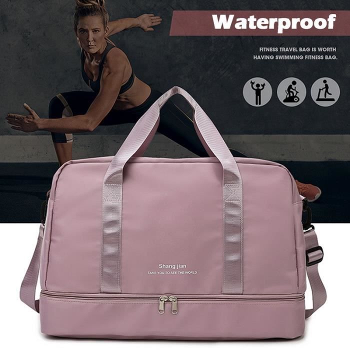 violet - Sac de sport étanche pour femme, sac de sport de yoga, sac de  voyage de grande capacité, sacs à main