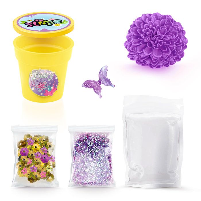 Slime Flower De Canal Toys – Maceta Con Slime Perfumado Y Flor Coloreable, Incluye Decoraciones Y Charm, Para Niños +6 Años