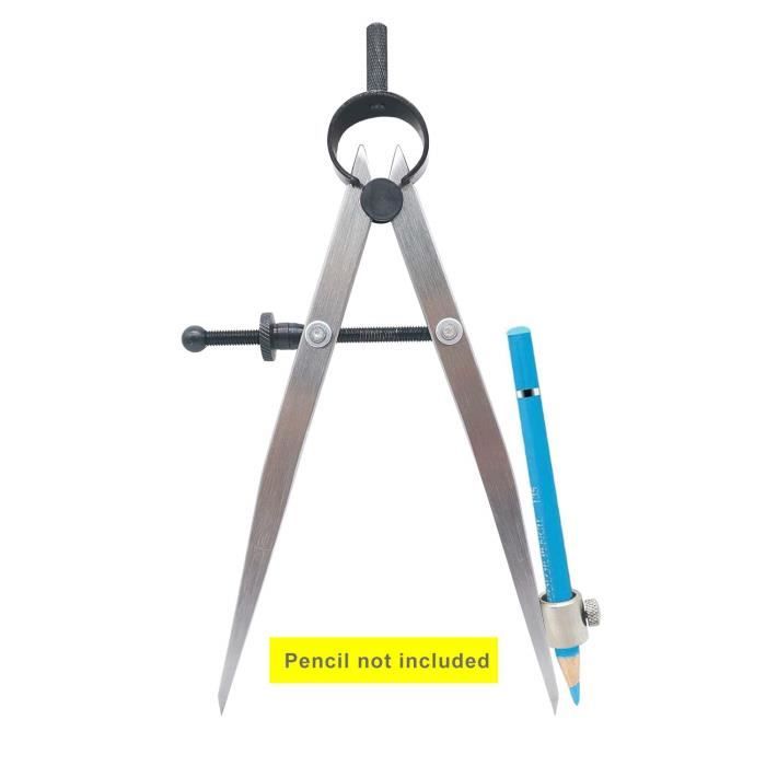 ZLKSKER Compas professionnel de précision à ressort de 15,2 cm avec ...