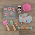 KidKraft - Cuisine en bois pour enfant Lil' Friends - 14 accessoires dont biscuits factices et maniques inclus-2