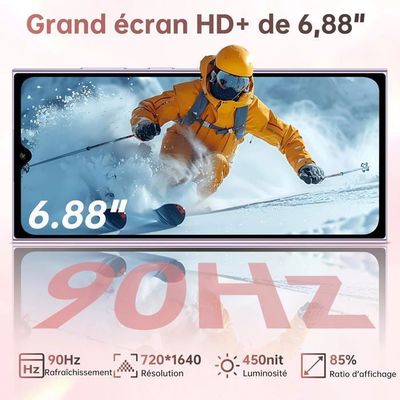 OUKITEL C69 Mobile Phones - Android 15 Smartphone, 7.2" HD Large Display, 64MP Camera, 6000mAh Battery Phones, 16GB 128GB/1TB, 4G Dual SIM Free