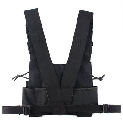 Porte Radio Tactique Leopacat Holster Radio, Sac De Poitrine, Sacs De Harnais De Poche De Poitrine Pour Talkie Walkie Gilet Tactique