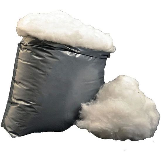 Ouate Moelleuse Pour Peluches Et Oreillers 0,5 Kg - Blanche Lavable Certifiée Oeko-Tex