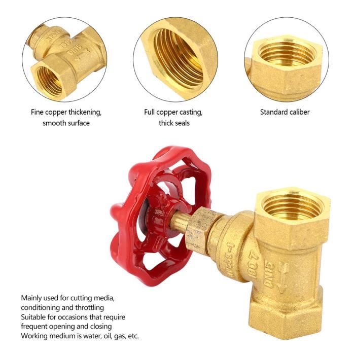 Adaptateur De Vanne D'Eau - Filetage Femelle 3/4" Vers Mâle 3/4" Et Femelle 1/2" - Connecteur Waterstop Noir