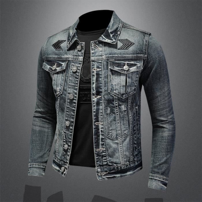 Blouson Printemps Homme Col Montant Casual Veste en Coton Mode Vêtement  Zippée Noir - Cdiscount Prêt-à-Porter