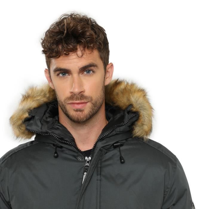 Doudoune GEOGRAPHICAL NORWAY DRIVER Gris Homme 100 Polyester Fermeture eclair Gris Cdiscount Pret a Porter