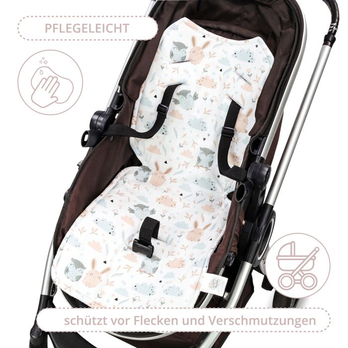 Coussin de siège coussin de poussette 75 x 35 cm - enfant universel  respirant avec protection de ceinture Gaufre Rose - Cdiscount Puériculture  & Eveil bébé