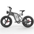 Vélo électrique XINGJI X20 - 20" Fat Bike - Moteur 2000W - Batterie 48V 30AH - Noir-3