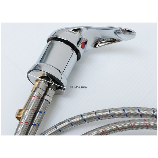 Mitigeur pour coiffeurs professionnels eyepower Douchette pomme de douche mobile à installer bac à shampoing pour laver les cheveux shampooiner dans les salons de coiffure Tuyau Flexible 120cm de long