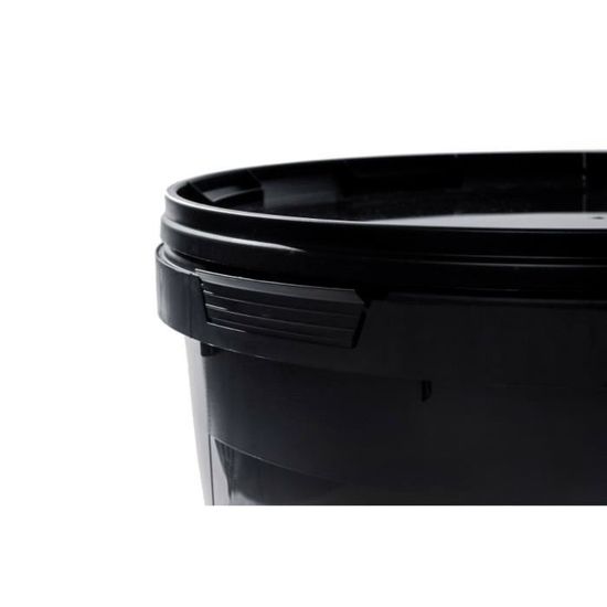 BenBow Seau avec Couvercle Noir 20x 30L - Seau en Plastique Couvercle  Alimentaire Seau à Nourriture Auge Haute qualité