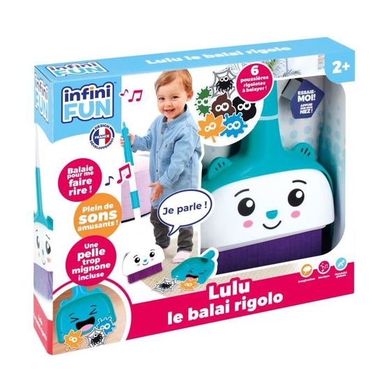 Balai Jouet KD Lulu le Balai Rigolo Parle comme par magie en balayant Cdiscount Jeux Jouets