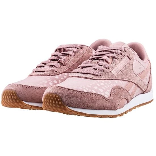 Baskets Femme REEBOK Classic Nylon Slim Lux Rose Blush Nylon Lacets Blush rose Cdiscount Chaussures