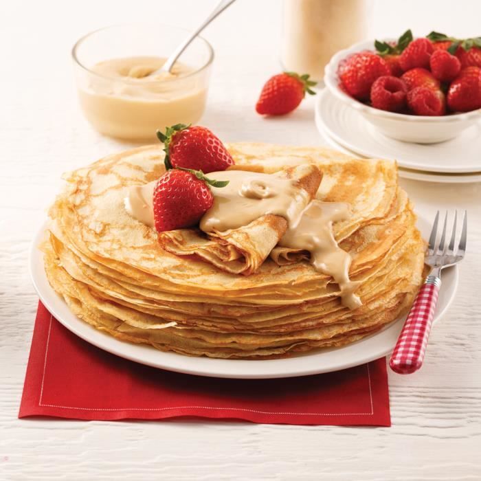 Crêpière électrique Tefal Crep'Party - 1000W, Thermospot, Antiadhésive - Inclut Spatules Et Louche