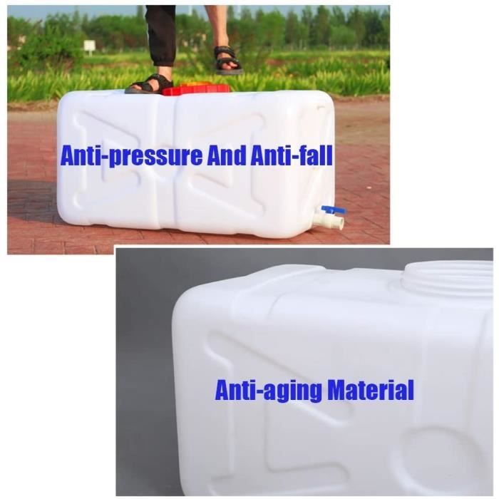 Réservoir D'Eau Plastique Alimentaire 25L Avec Robinet - Portable Pour Camping, Urgences Ou Stockage