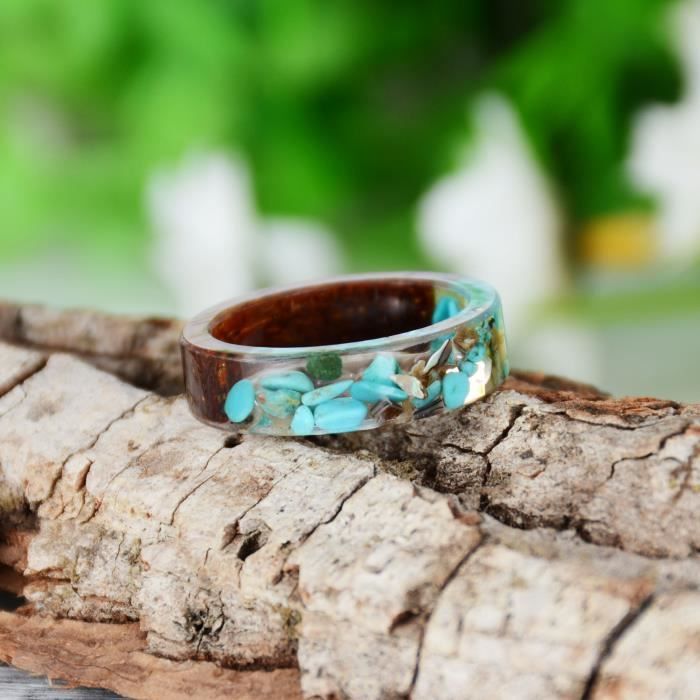 Bague epoxy sale bois
