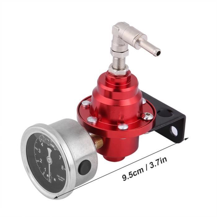Régulateur De Pression Carburant Réglable 0-140 PSI - Avec Jauge - Compatible Nissan, Infiniti - Installation Pro Recommandée