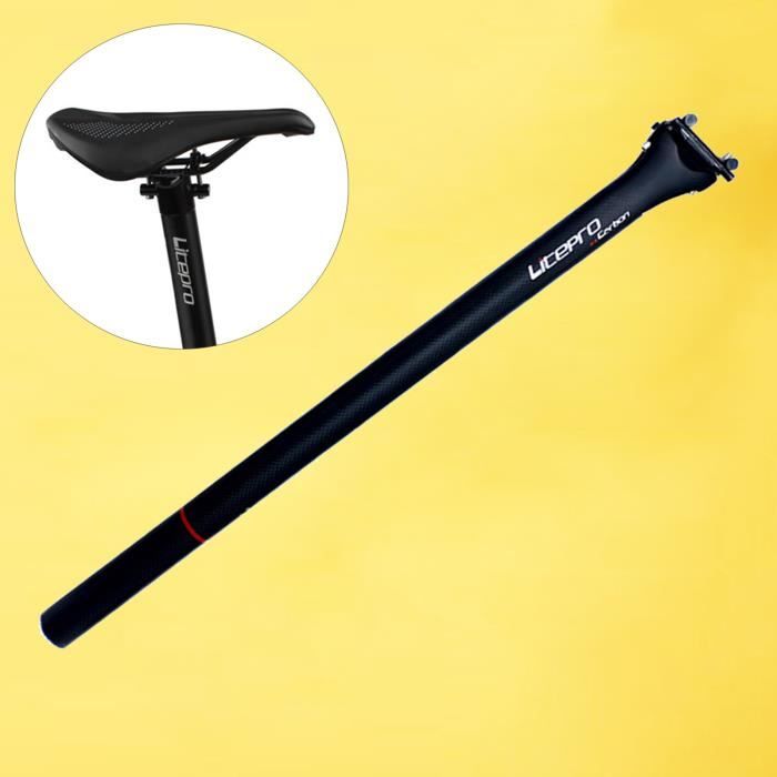 Selle en Fiber de carbone Velo Pliant Tige de Selle 33.9x580mm Pliable Velo Selle tige de Selle Reglable Adapte Dahon Noir mat Cdiscount Sport